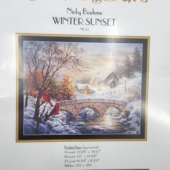 Lot of 9 Mystic Stitch Cross Stitch Patterns Nicky Boehme Christmas Floral - Picture 6 of 14